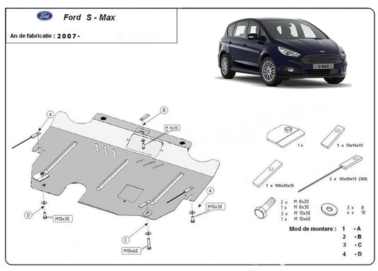 Engine metal shield - Ford S-Max (2006-2015)