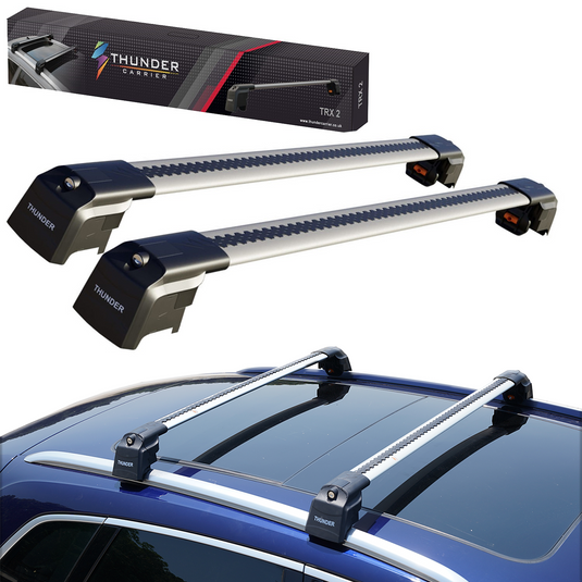 Barre trasversali del tetto a wingbar, TRX2+-98-102, colore d'argento, dedicato per BMW X2 F39 2017-2023