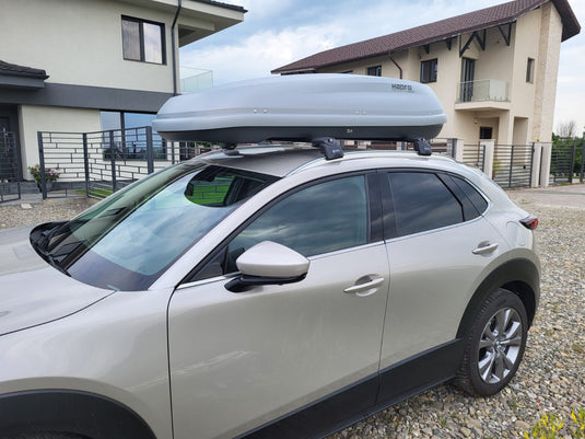 Set bare transversale portbagaj Turtle Air-v2, culoare argintie, dedicate pentru MAZDA CX-30 SUV 19-