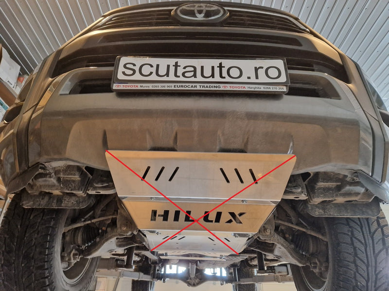 Încărcați imaginea în vizualizatorul Galerie, Scut metalic pentru reductor din aluminiu Toyota Hilux Invincible (6mm)
