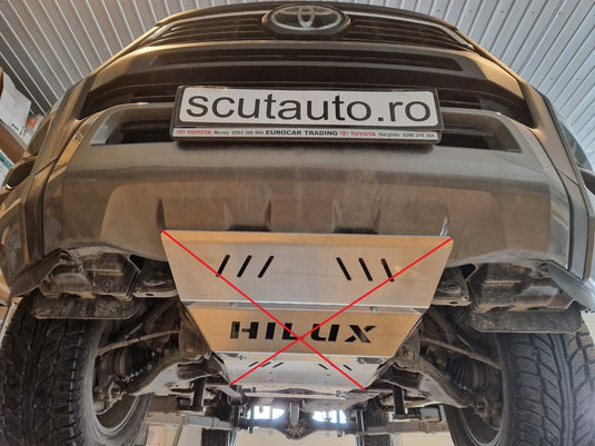 Scut metalic pentru reductor din aluminiu Toyota Hilux Invincible (6mm)