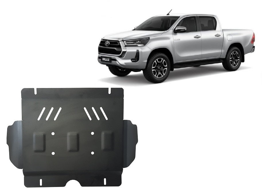 Engine - metallic shield Toyota Hilux Invincible (3mm) – ChromeTuning.com