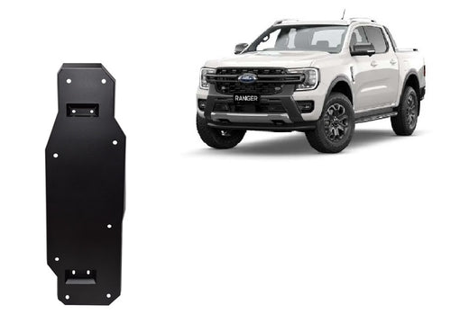Réservoir de carburant - blindage métallique Ford Ranger (MB3G9A147CF; 2643728) (2 mm)