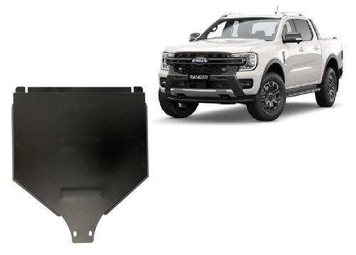 Boîte de vitesses manuelle - blindage métallique Ford Ranger (3 mm)
