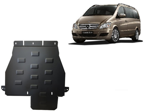 Scut Metalic Cutie de Viteză și Reduktor Mercedes Viano W639, Variante 4x4 Automată (2,5 mm)