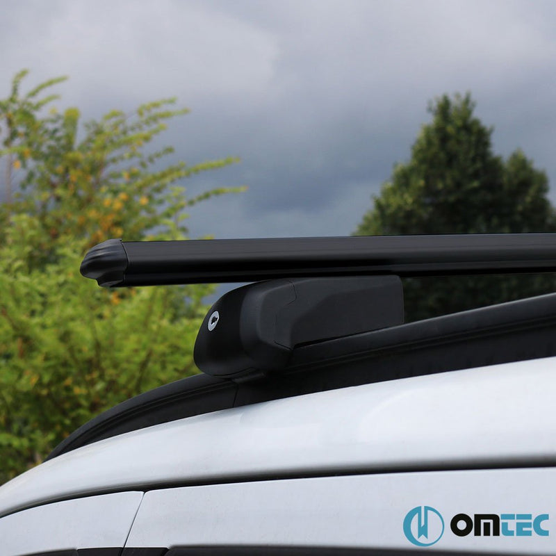 Load image into Gallery viewer, Roof rack cross bars Omtec Bold Bar V2, black color, dedicated for VOLKSWAGEN PASSAT VARIANT (B8) 15-
