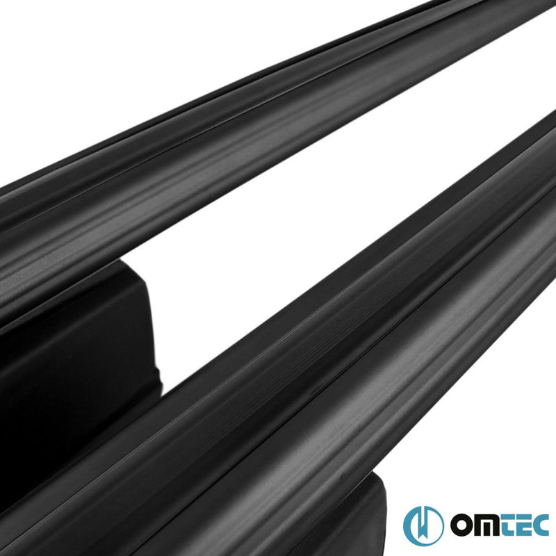 Load image into Gallery viewer, Roof rack cross bars Omtec Bold Bar V2, black color, dedicated for VOLKSWAGEN PASSAT VARIANT (B8) 15-
