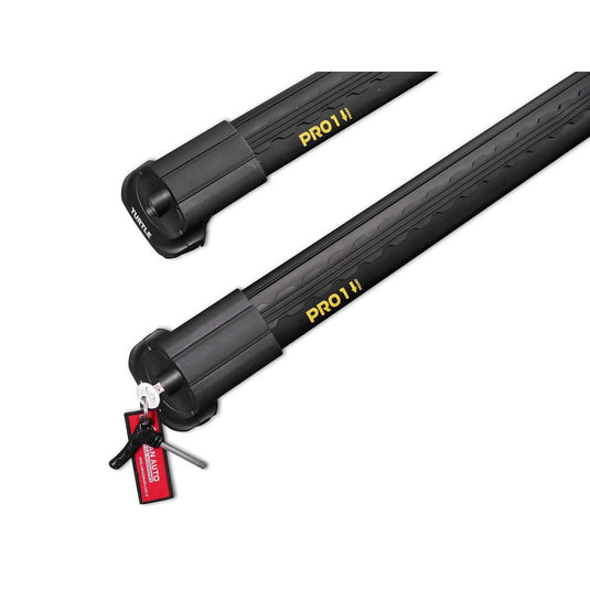Dachregalkreuzstangen Turtle Air-V1, schwarze Farbe, für Peugeot 2008 SUV 13-19 gewidmet
