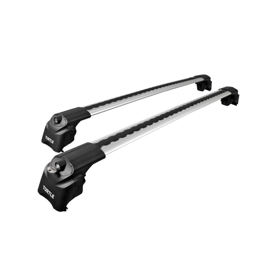 Dachregalkreuzstangen Schildkrötenluft-V1, silberne Farbe, für Peugeot 307 SW 02-08 gewidmet