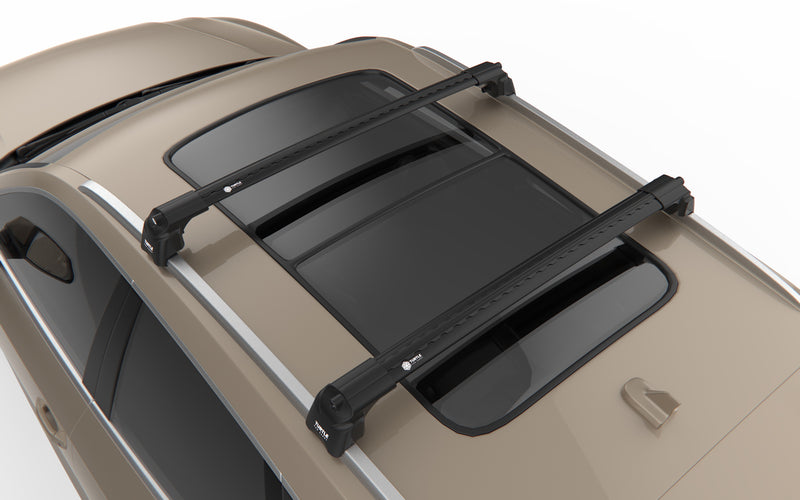 Load image into Gallery viewer, Roof rack cross bars Turtle Air-v2, black color, dedicated for BMW X5 (F15) SUV 13-18
