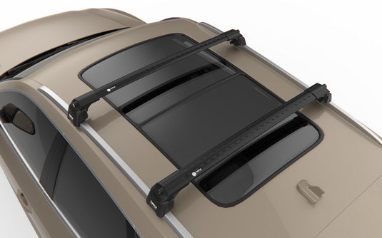 Roof rack cross bars Turtle Air-v2, black color, dedicated for FORD FOCUS ESTATE (C519) 19-