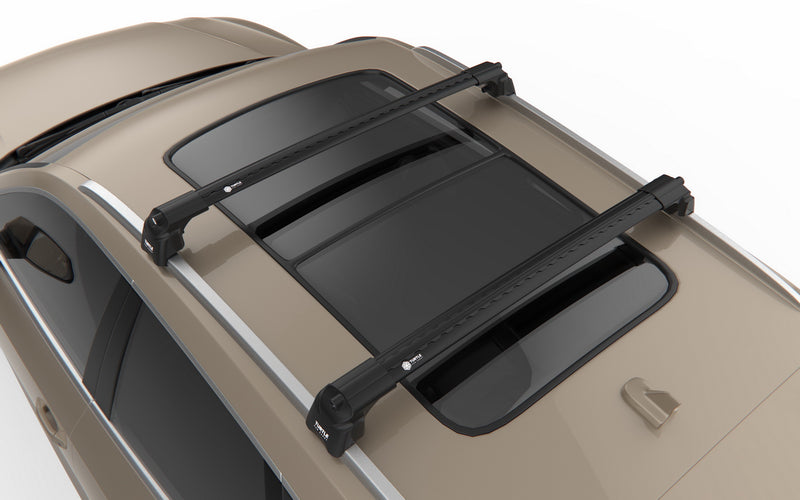 Load image into Gallery viewer, Roof rack cross bars Turtle Air-v2, black color, dedicated for SEAT ALTEA XL MPV 06-15
