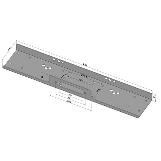 Suport troliu universal 8500LBS 4mm EMD4X4